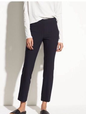 Vince Black Ankle-Length Slim Crop Pants